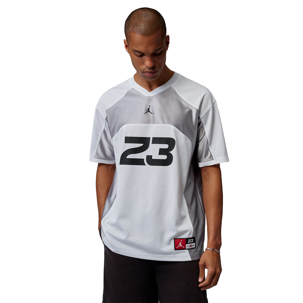 Jordan Flight Men's Jersey Top 'WHITE/LT SMOKE GREY/BLACK'