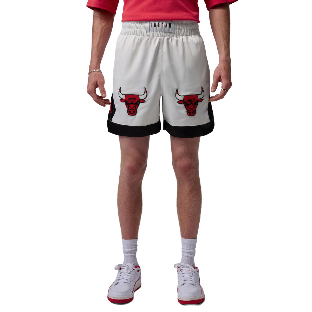 Jordan Flight Muay Thai Shorts 'SAIL/BLACK/UNIVERSITY RED'