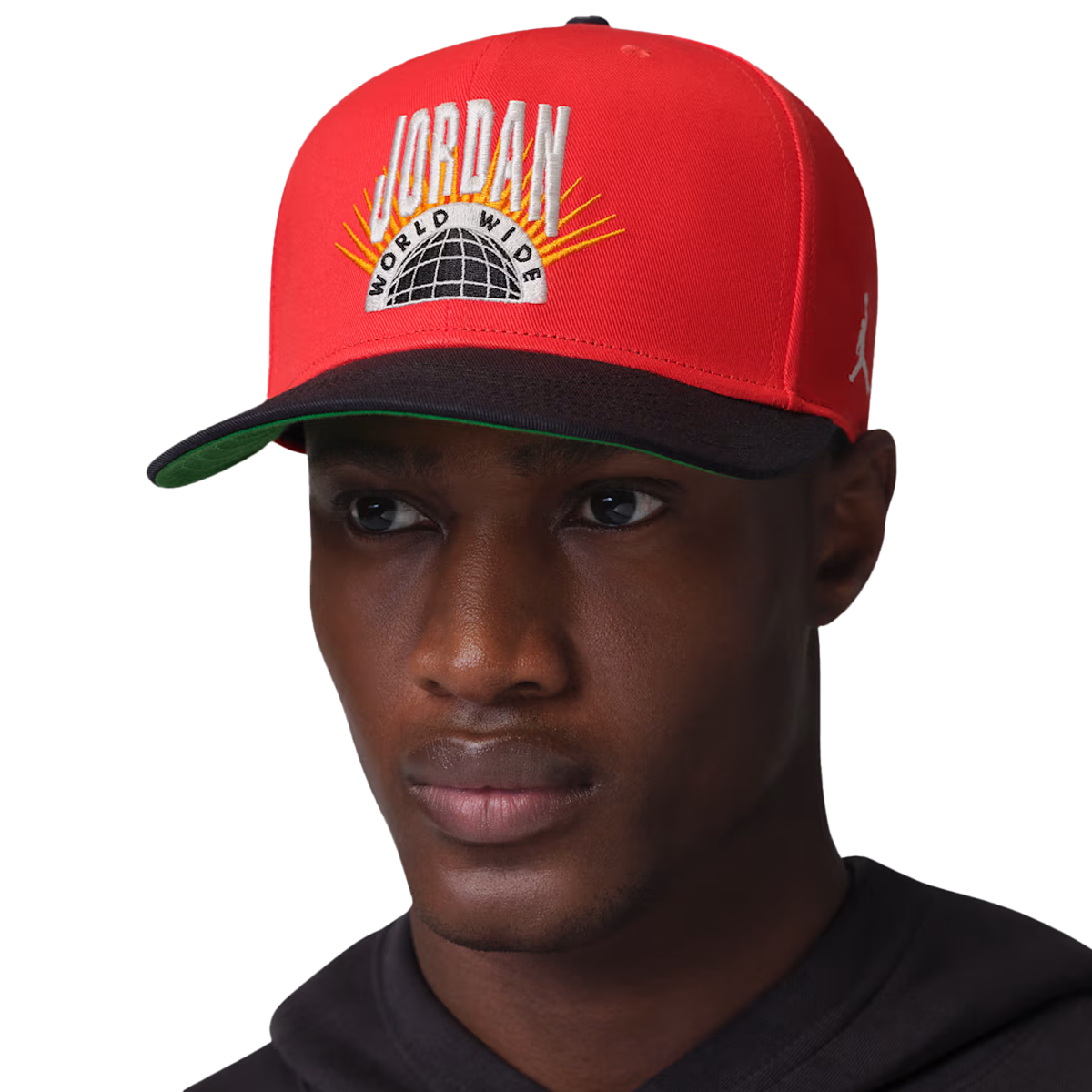 Essentials Pro Structured Flat Bill Hat 'CHILE RED/KELLY GREEN/SAIL'