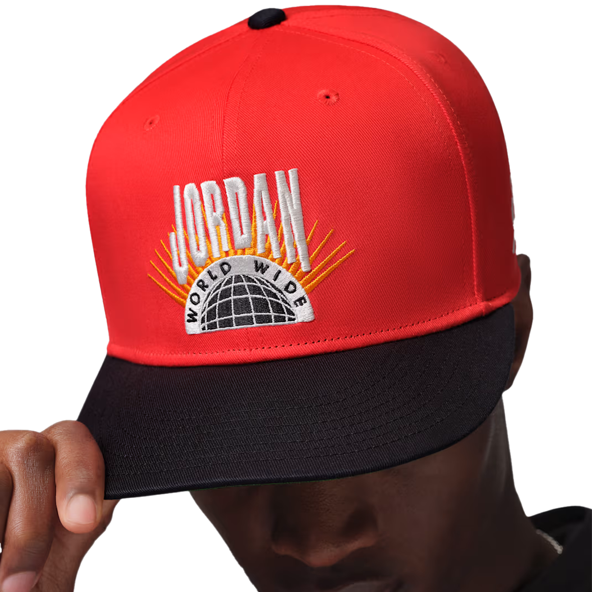 Essentials Pro Structured Flat Bill Hat 'CHILE RED/KELLY GREEN/SAIL'