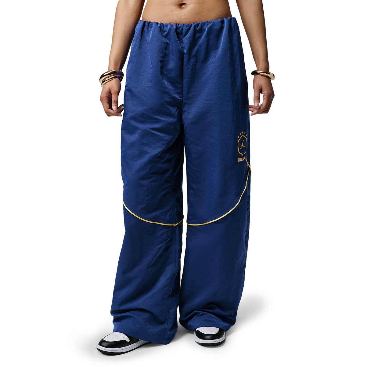 Wmns Jordan P6 Tunnel Pants 'OLD ROYAL/YELLOW PULSE'