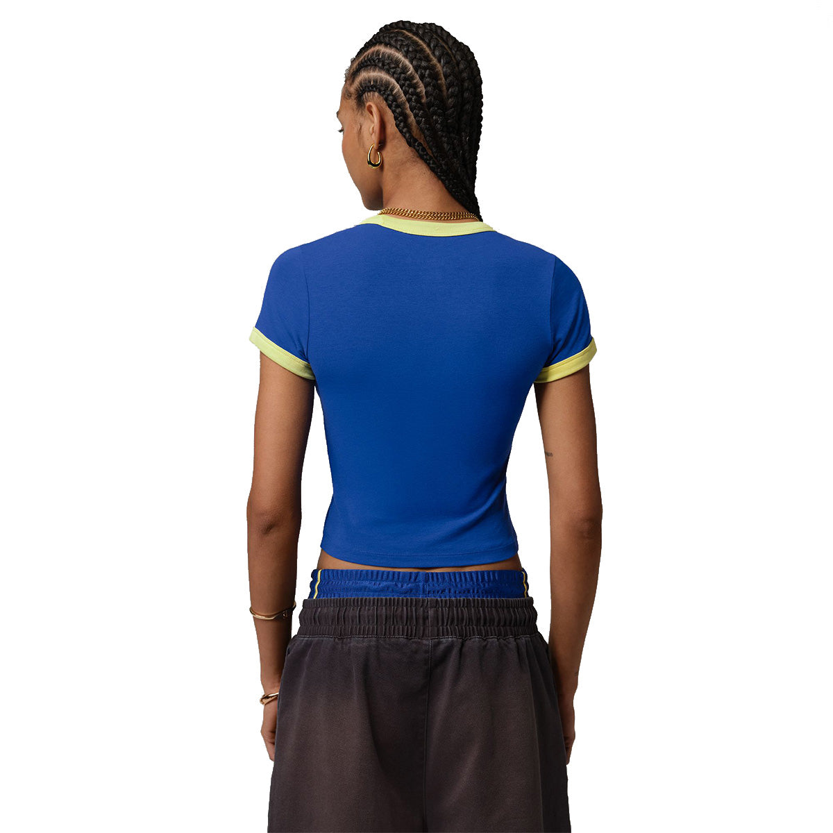 Wmns Brasil P6 Graphic Crewneck Short Sleeve T-Shirt 'OLD ROYAL/YELLOW PULSE'