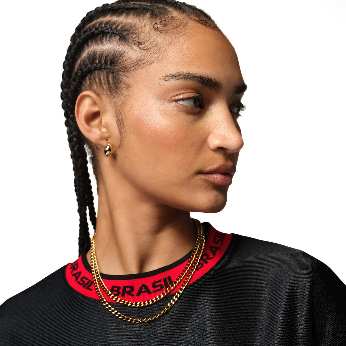 Wmns Brasil P6 Jersey Dress 'BLACK/UNIVERSITY RED'