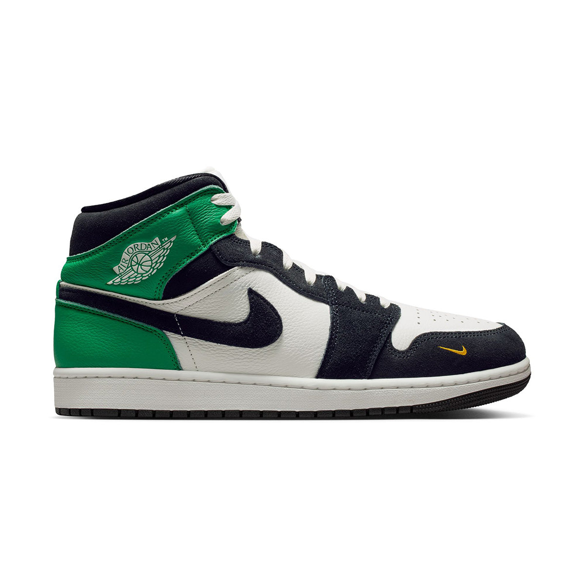 Air Jordan 1 Mid SE 'SUMMIT WHITE/BLACK/LUCKY GREEN'