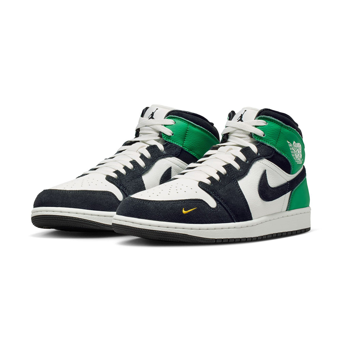 Air Jordan 1 Mid SE 'SUMMIT WHITE/BLACK/LUCKY GREEN'