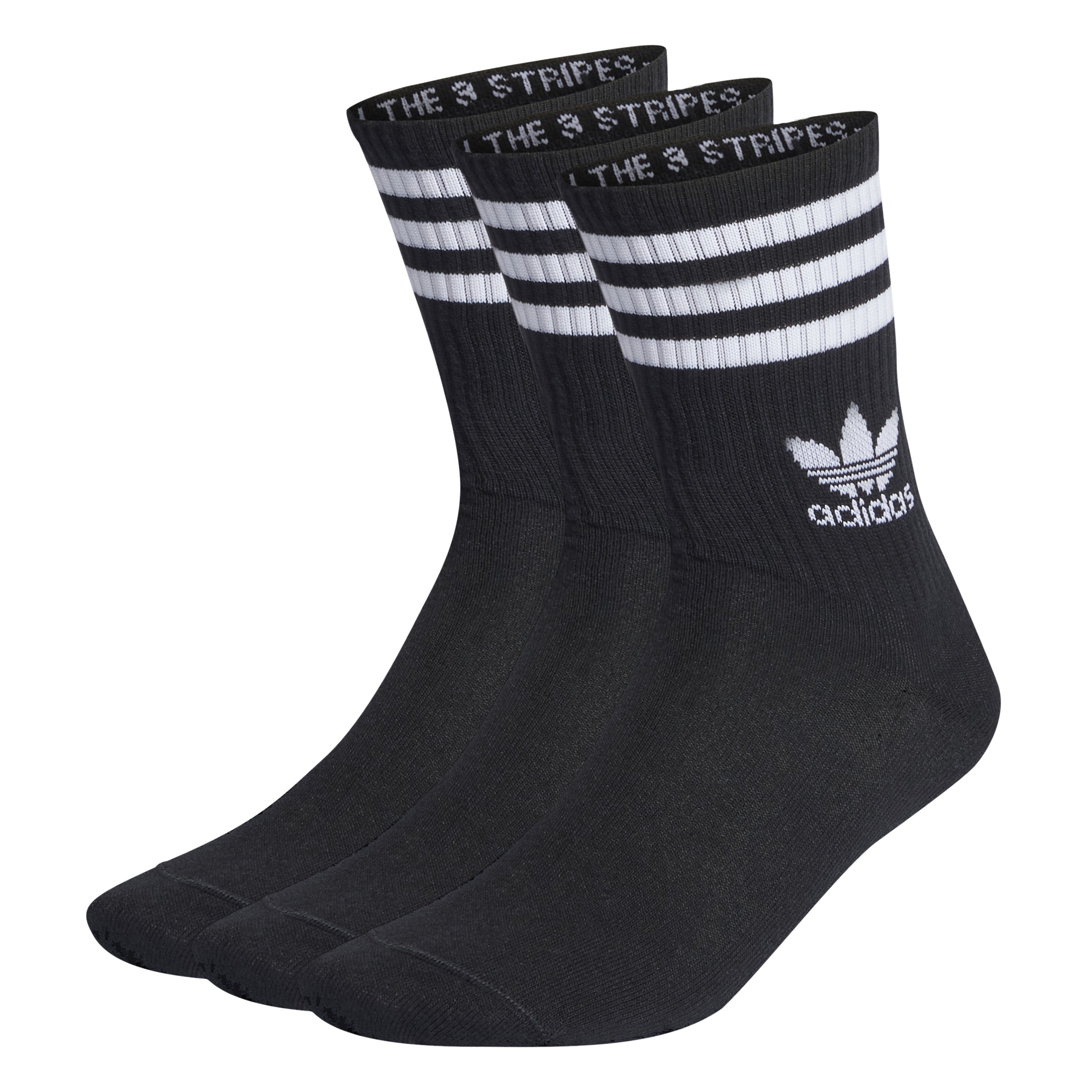 Mid Cut Crew Socks 'Black'