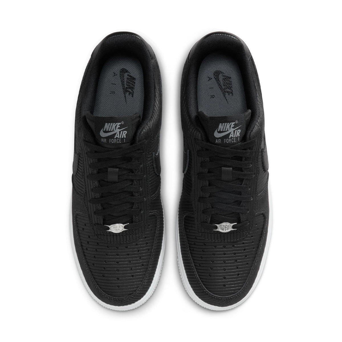 Wmns Air Force 1 '07 'Black Smoke Gray Metallic Silver Black'