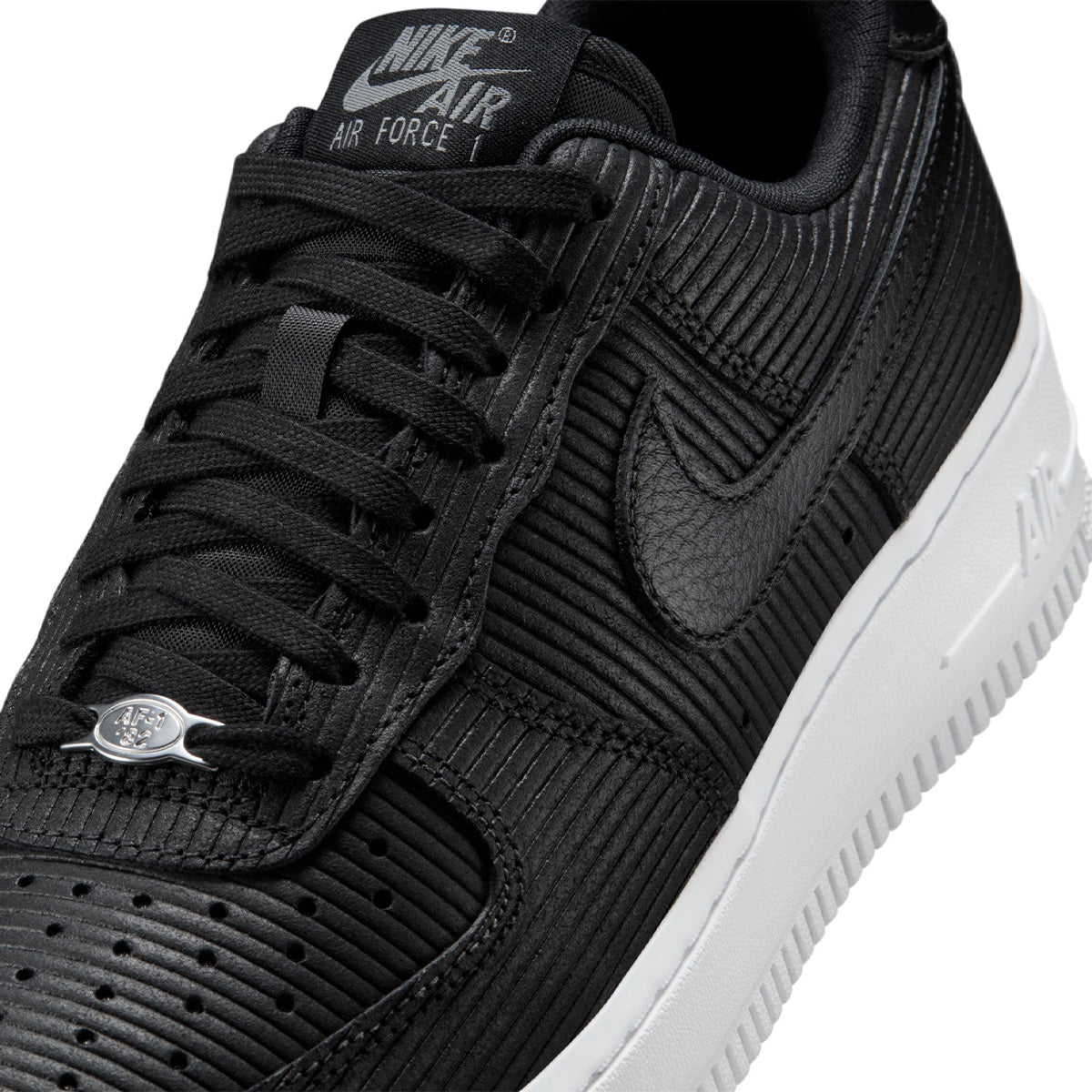 Wmns Air Force 1 '07 'Black Smoke Gray Metallic Silver Black'