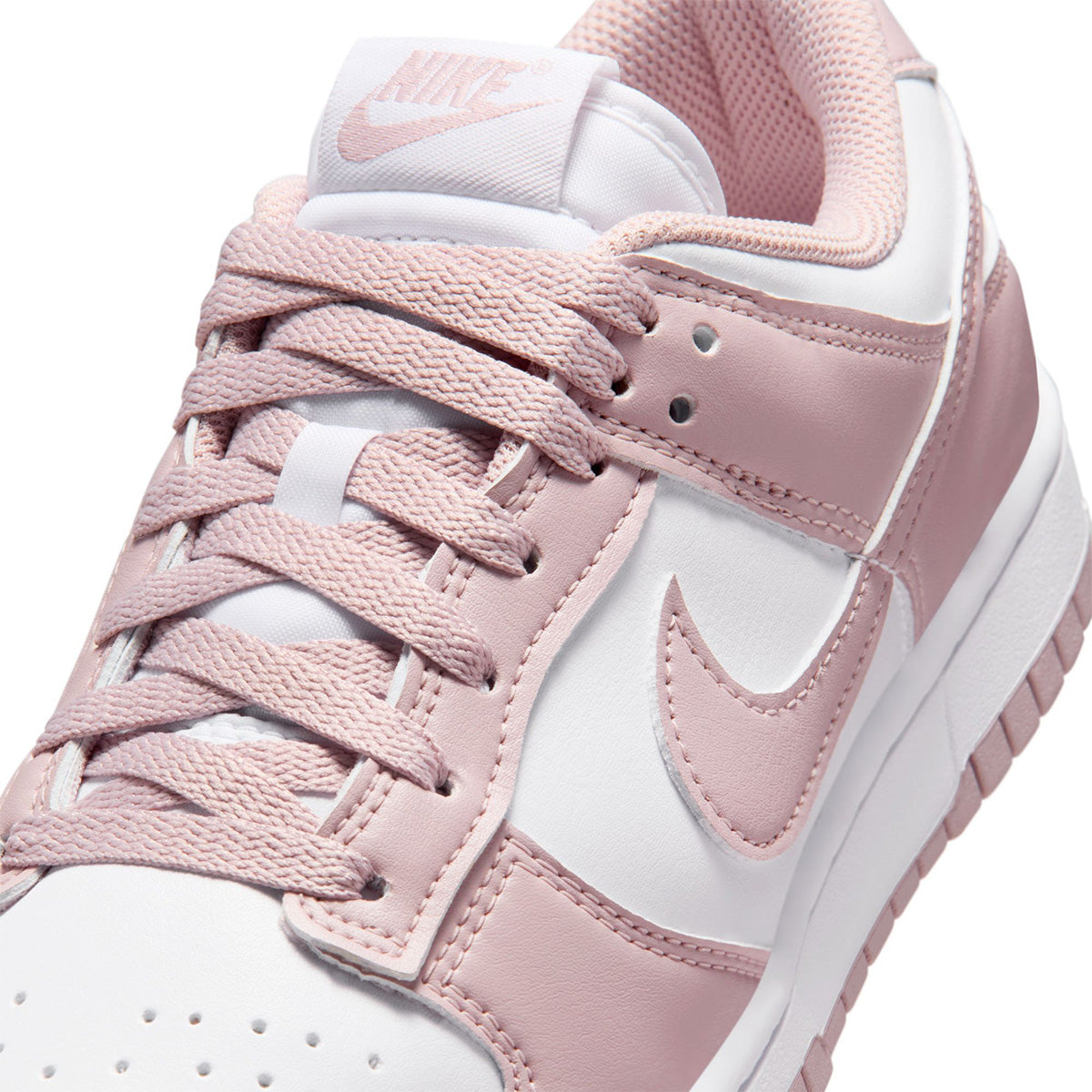 Wmns Dunk Low 'WHITE/PARTICLE ROSE/WHITE'