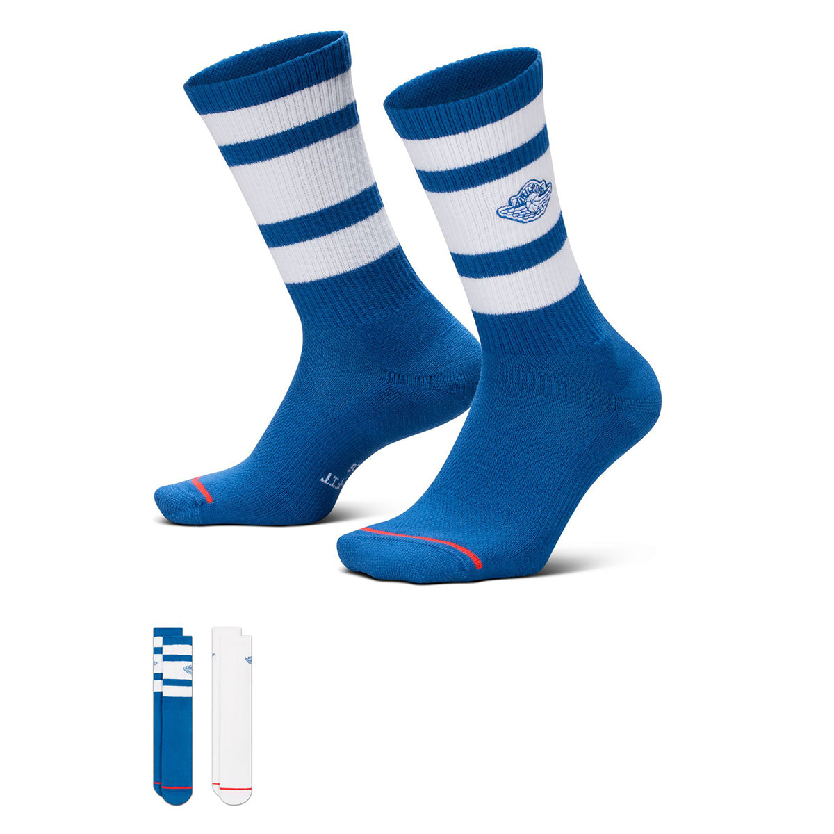 Everyday Elevated Crew Socks 2-Pair 'TRUE BLUE/WHITE/TRUE BLUE'