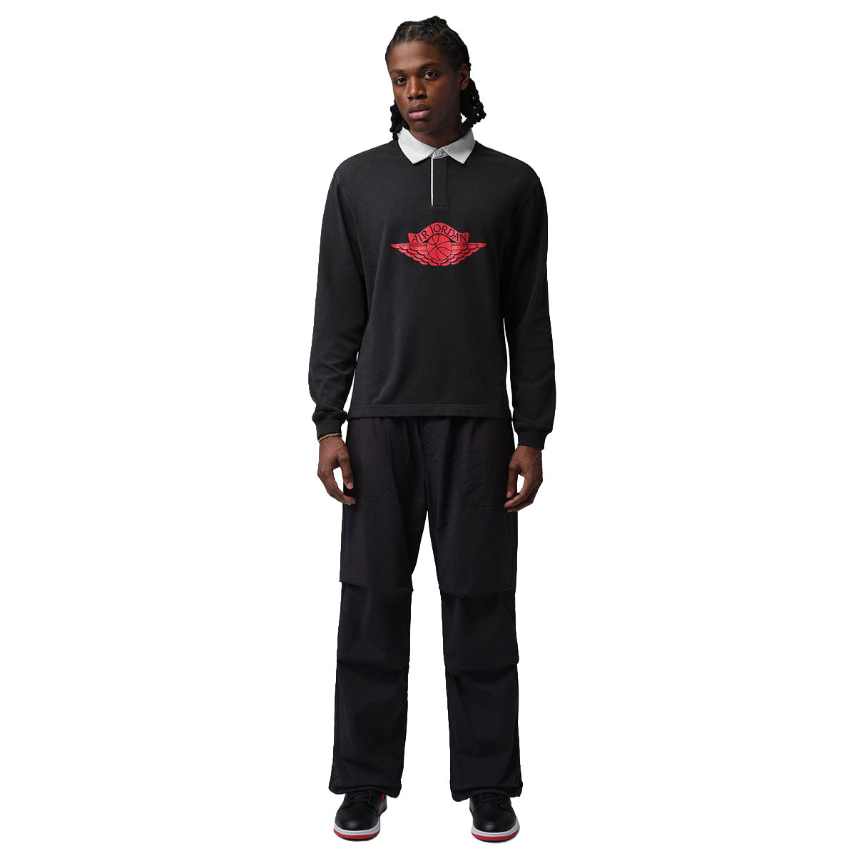 Flight Essentials Rugby Top 'Black'