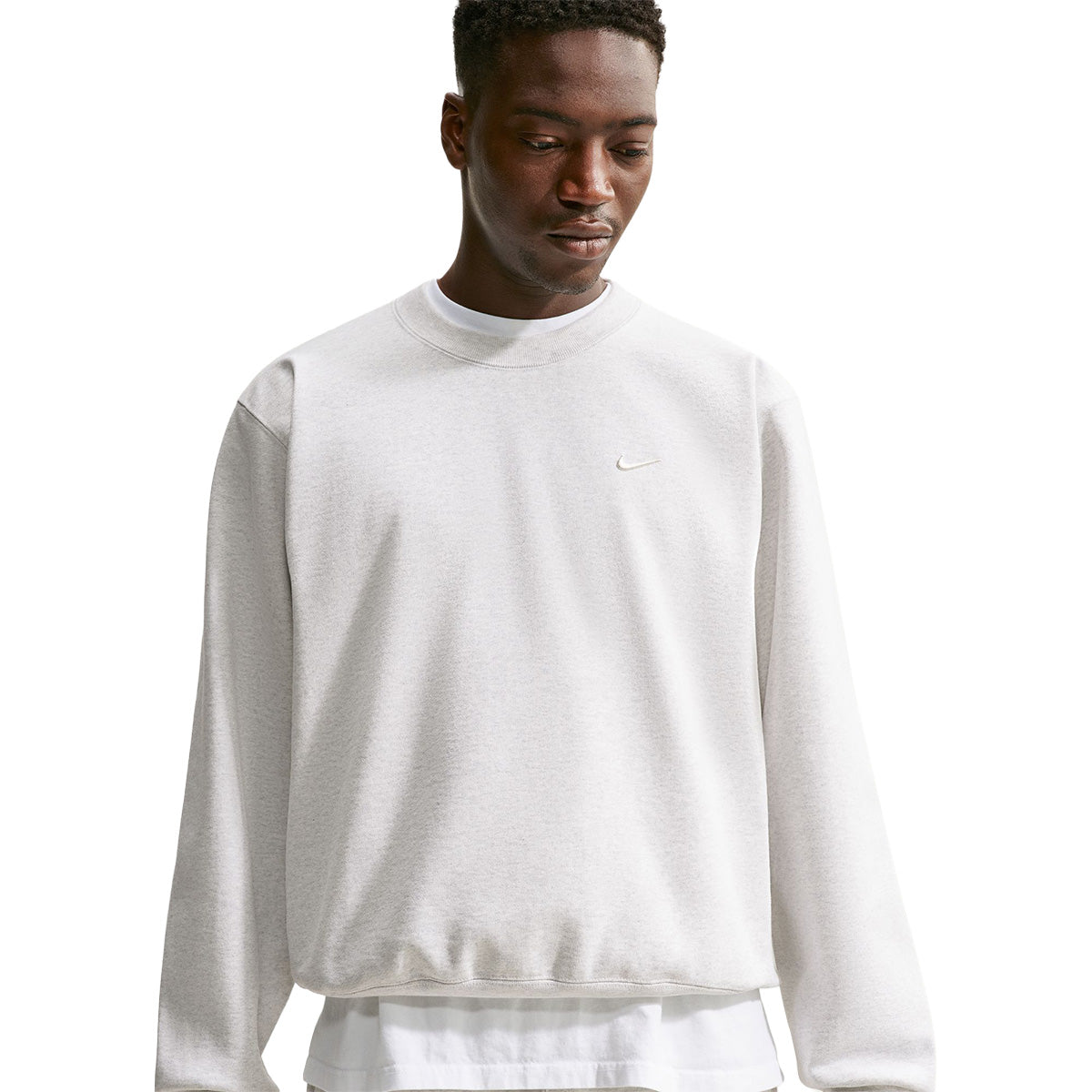 Energy Fleece Crew-Neck Sweatshirt 'BIRCH HEATHER'