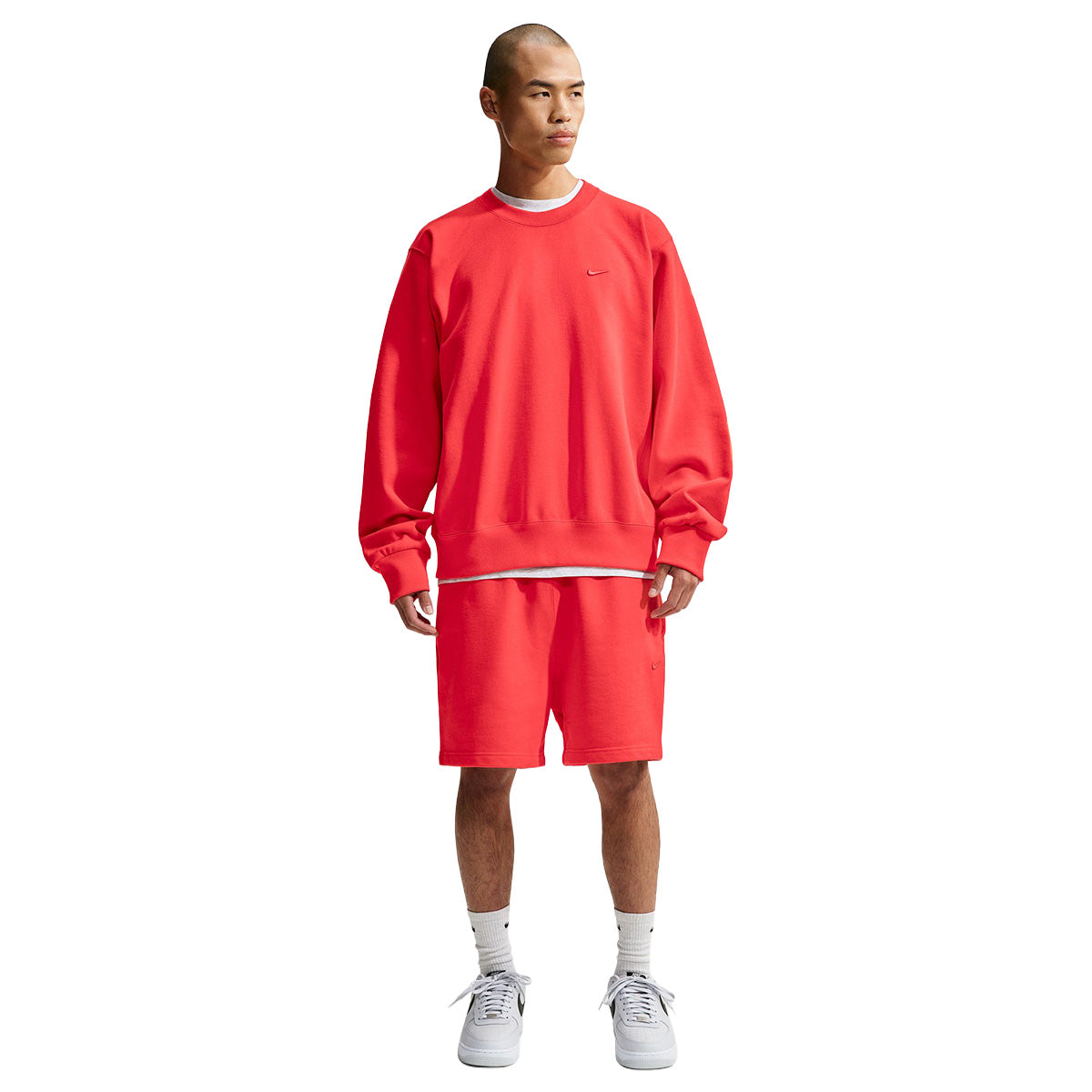 Energy Fleece crew neck sweatshirt 'LT CRIMSON'
