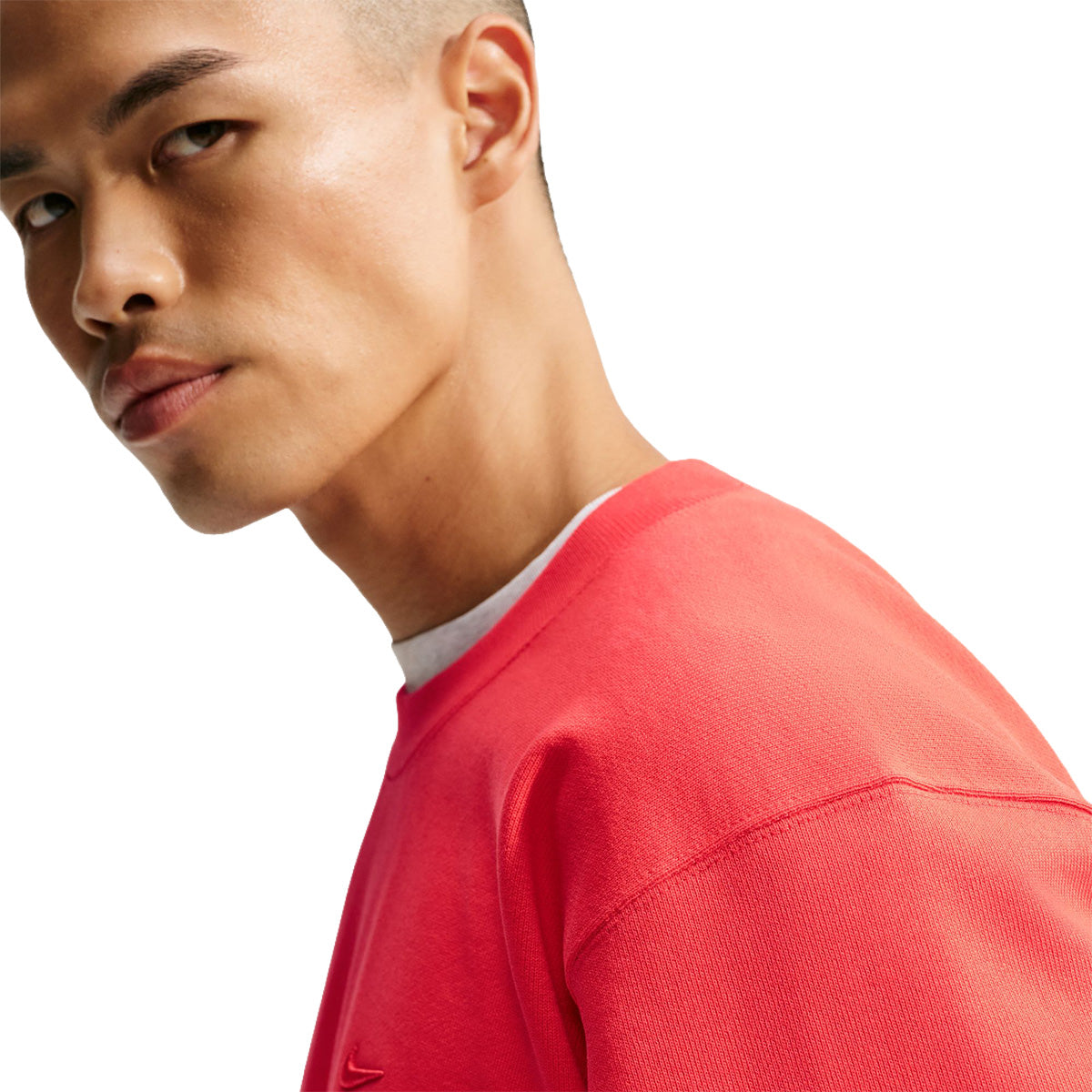 Energy Fleece crew neck sweatshirt 'LT CRIMSON'