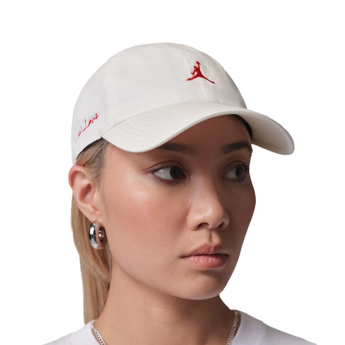 Jordan Club Unstructured Cap 'Sail/Chile Red'