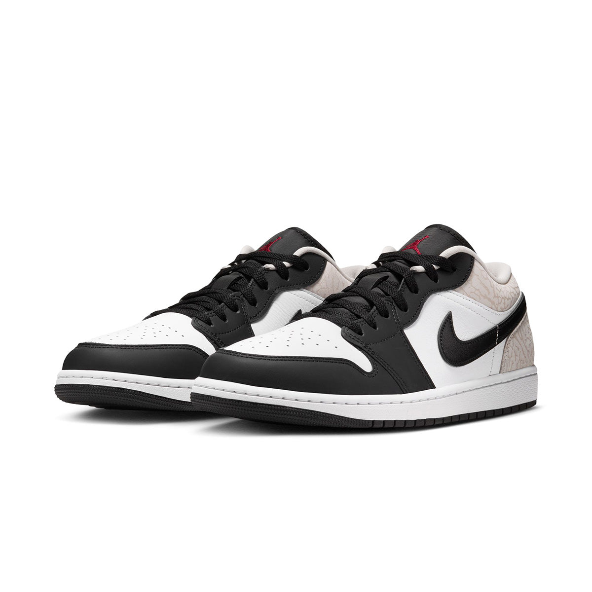 AIR JORDAN 1 LOW SE 'BLACK/TEAM RED-WHITE-LT OREWOOD BRN'