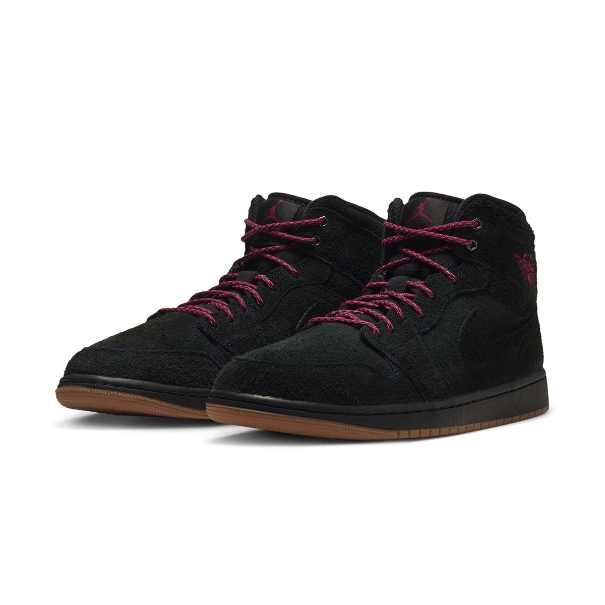 Air Jordan 1 Mid SE 'BLACK/TEAM RED/GUM MED BROWN'