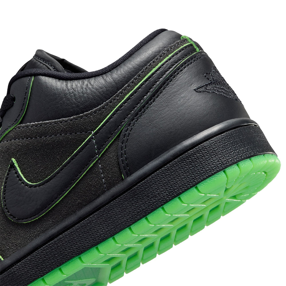 Air Jordan 1 Low SE 'BLACK/BLACK/SCREAM GREEN/DK SMOKE GREY'