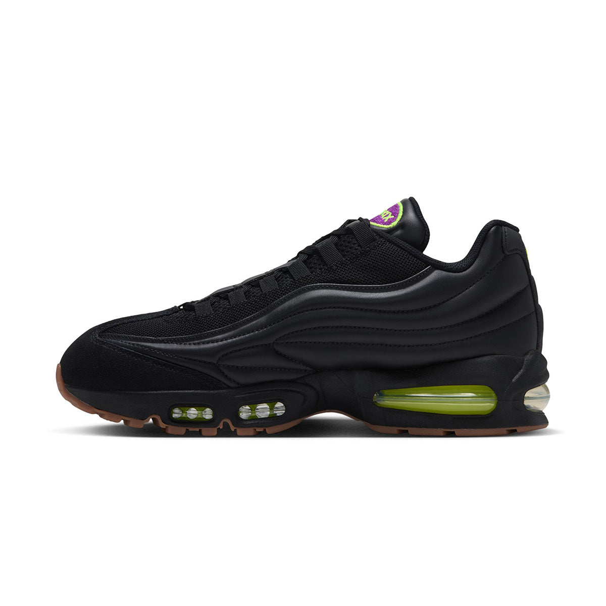 Air Max 95 Big Bubble Premium 'BLACK/WHITE/GUM MED BROWN/VOLT'