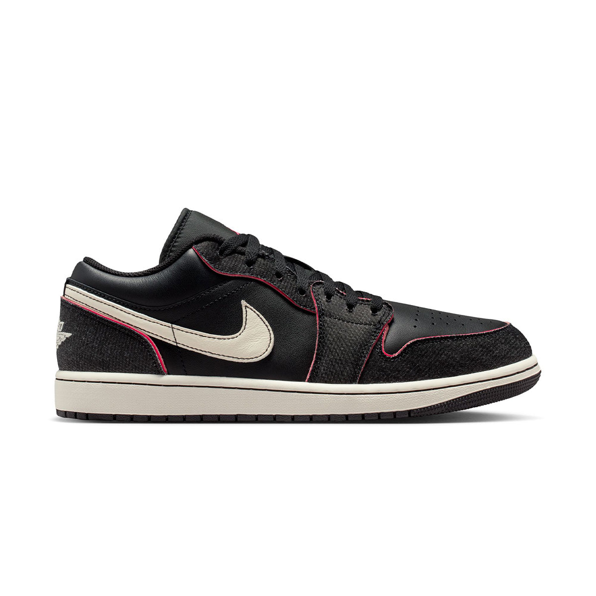 Air Jordan 1 Low SE 'Black/Black/Racer Pink/Pale Ivory'