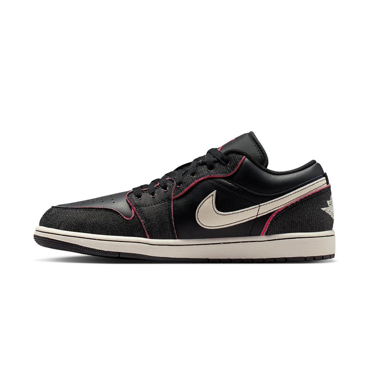 Air Jordan 1 Low SE 'Black/Black/Racer Pink/Pale Ivory'