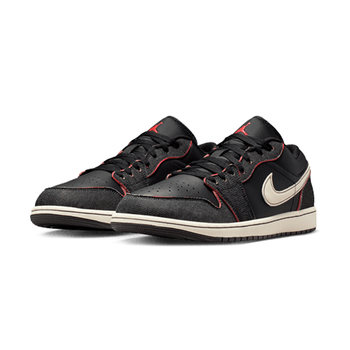 Air Jordan 1 Low SE 'Black/Black/Racer Pink/Pale Ivory'