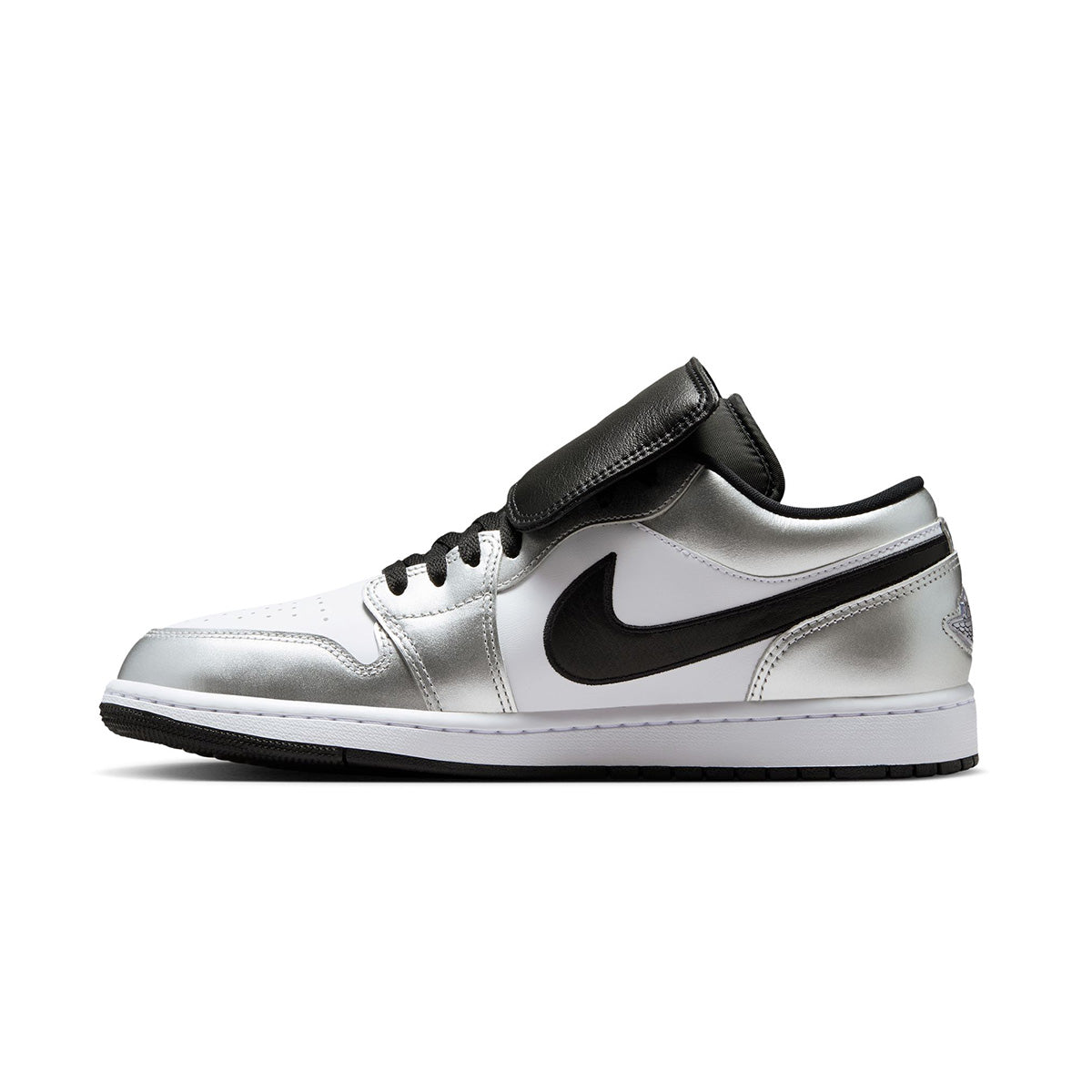 Air Jordan 1 Low SE 'WHITE/BLACK-WHITE/METALLIC SILVER'