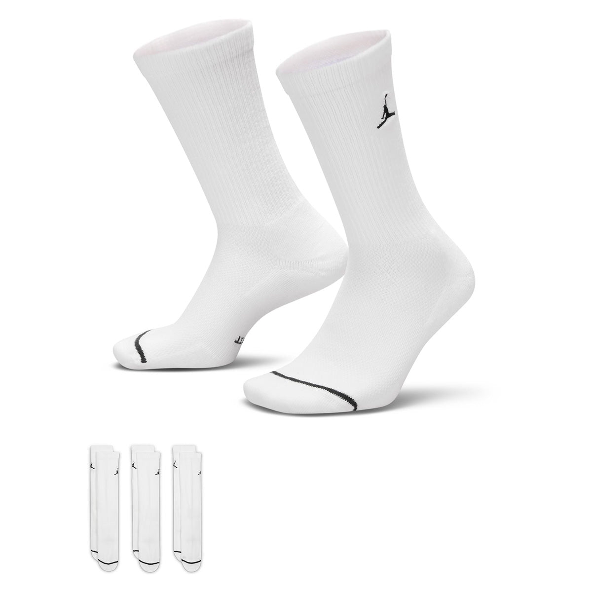 Everyday Crew Socks 3-Pair 'BLACK/WHITE'