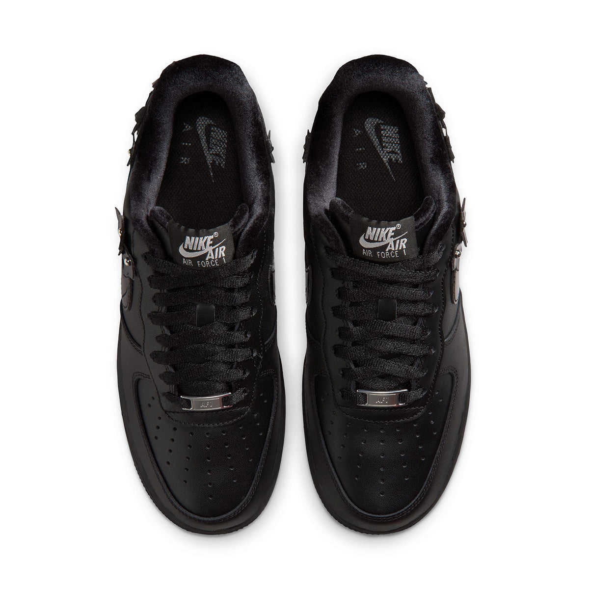 Wmns Air Force 1 '07 'BLACK/BLACK/OFF NOIR/METALLIC SILVER'