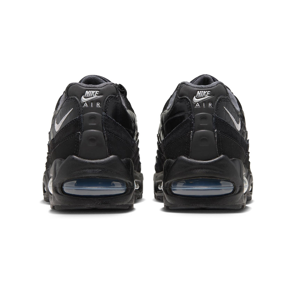 Wmns Air Max 95 Big Bubble SE 'BLACK/METALLIC SILVER/WHITE'