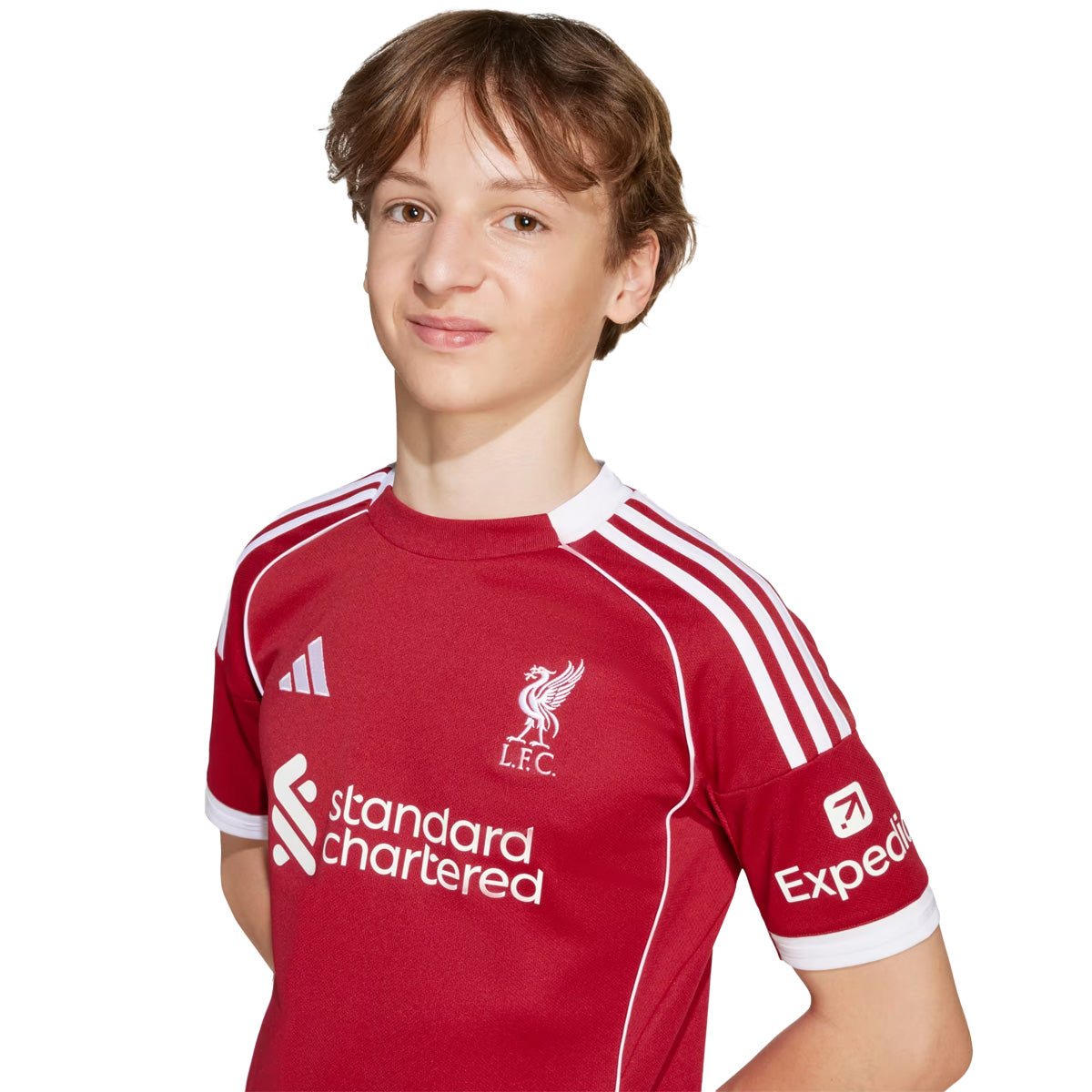 Liverpool FC 25/26 Home Kids Jersey 'Strawberry Red'