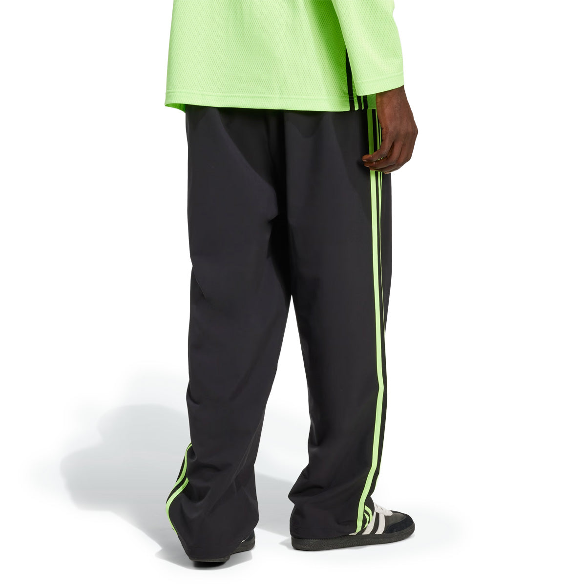 Adicolor Woven Drill Pant 'Black/Signal Green'