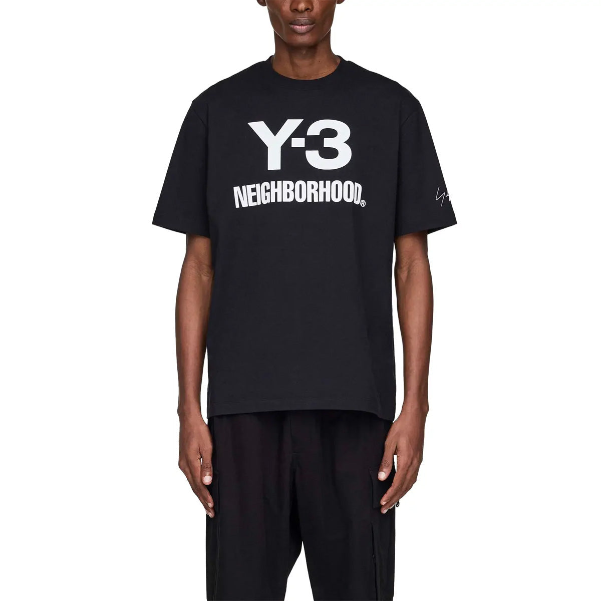 Y-3 NBHD Logo Tee 'Black'