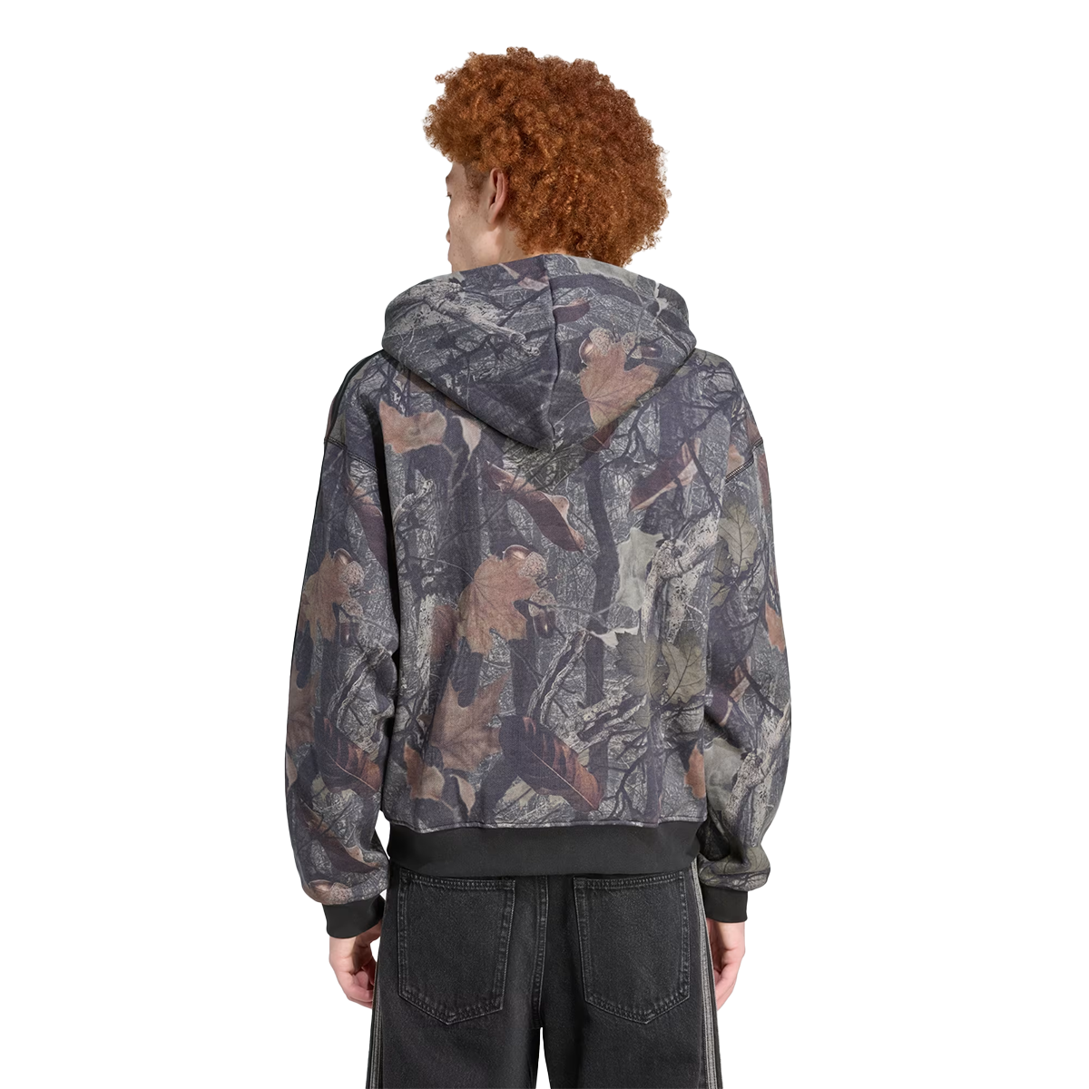 Camo Full Zip Hoodie 'Black'