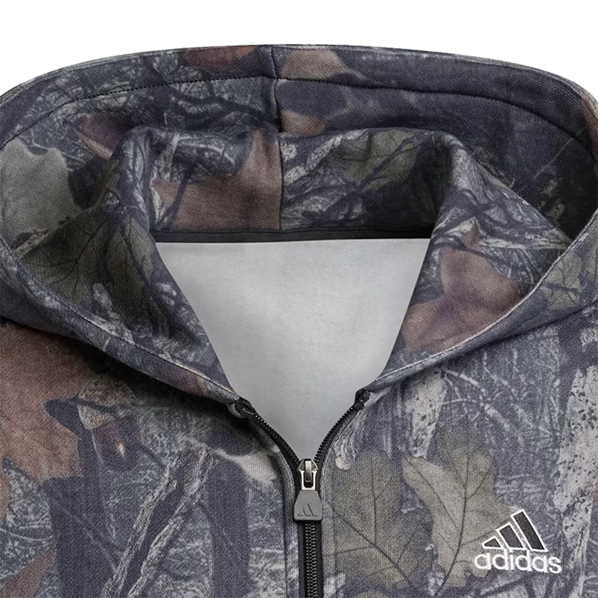 Camo Full Zip Hoodie 'Black'