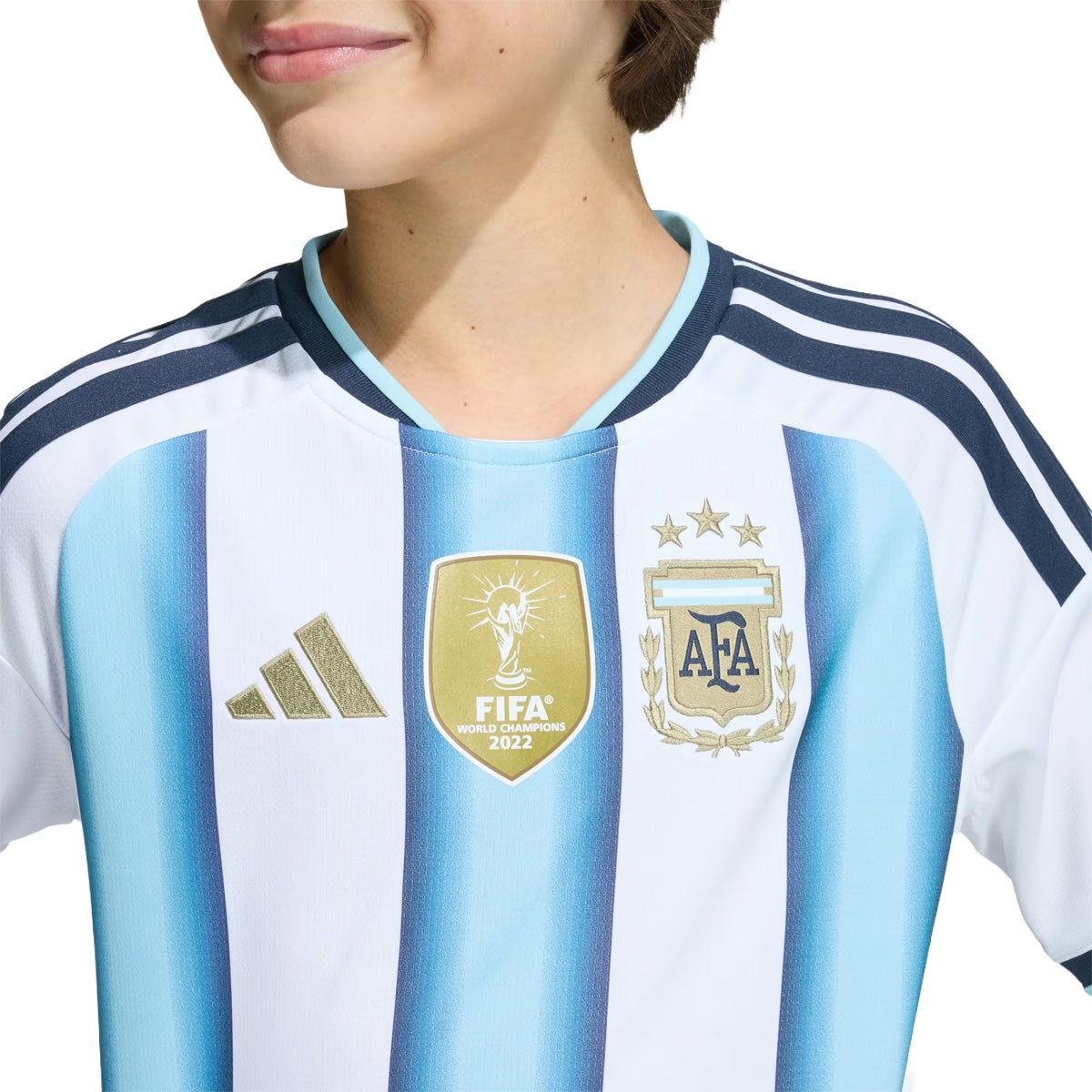 Argentina 26 Home Kids Jersey 'White / Icey Blue / Light Blue'