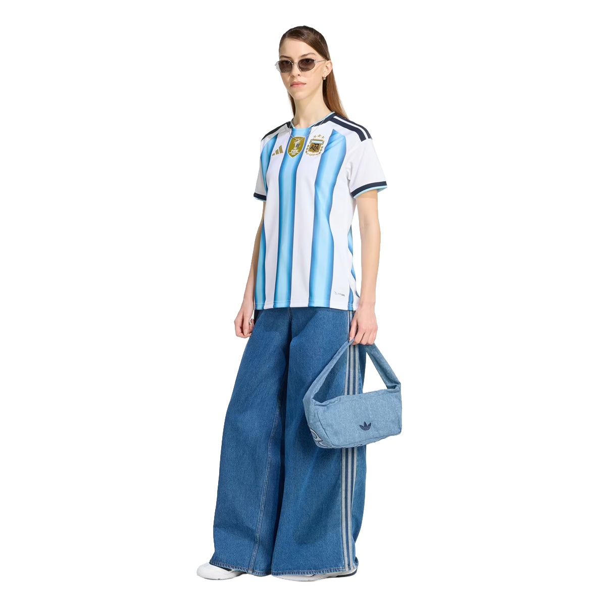 Wmns Argentina 26 Home Jersey 'WHITE/BLUE'