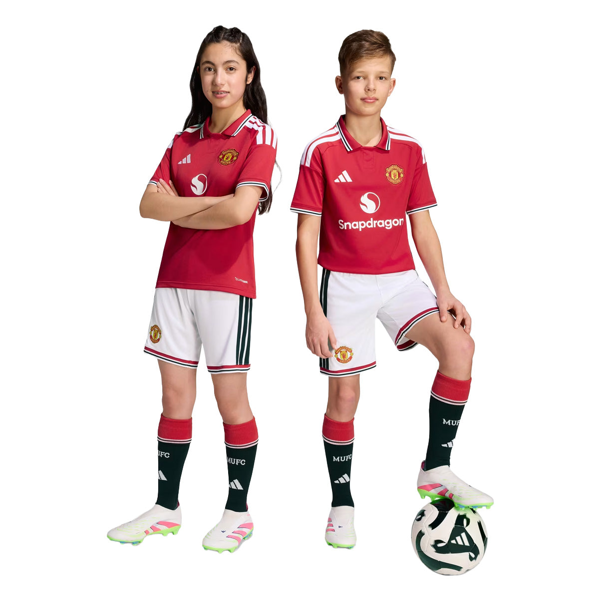 Manchester United 26/27 Home Short Kids 'White'