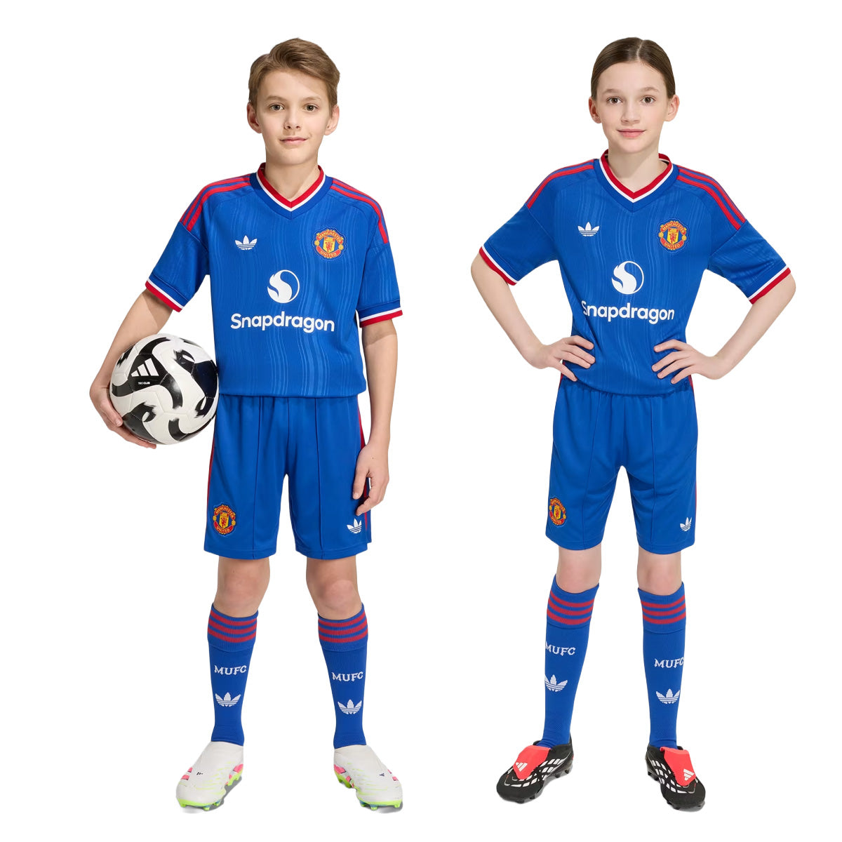 Manchester United 26/27 Away Short Kids 'Royal Blue'