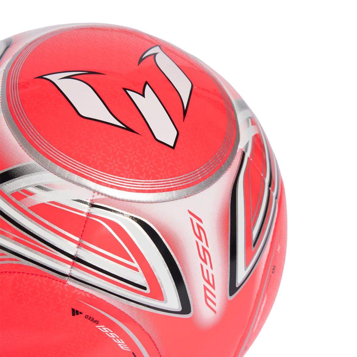 Messi Club Ball 'Lucid Red / Black / White / Silver Metallic'