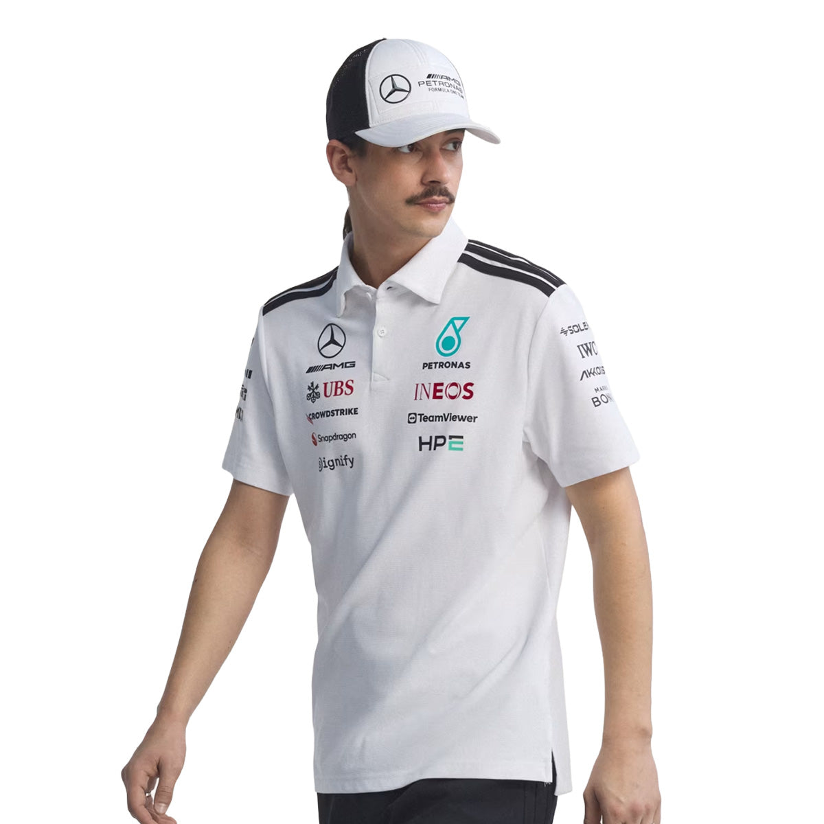 + MERCEDES - AMG PETRONAS FORMULA 1 TEAM ENGINEERS POLO Shirt 'White'
