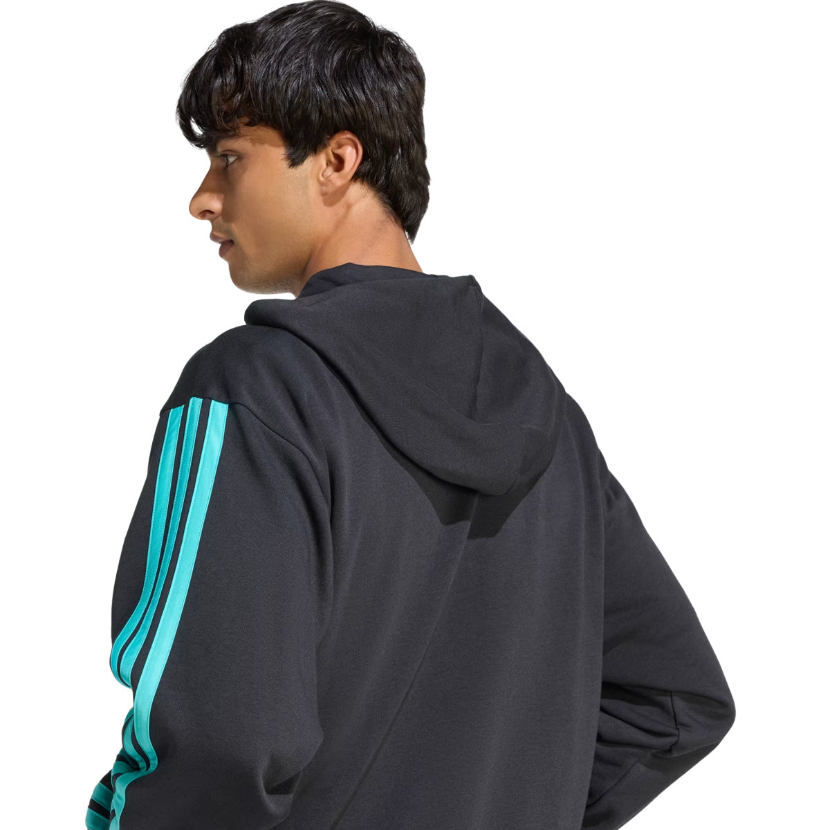 '+ MERCEDES - AMG PETRONAS FORMULA 1 TEAM DNA FULL ZIP HOODY 'Black / Semi Mint Rush'