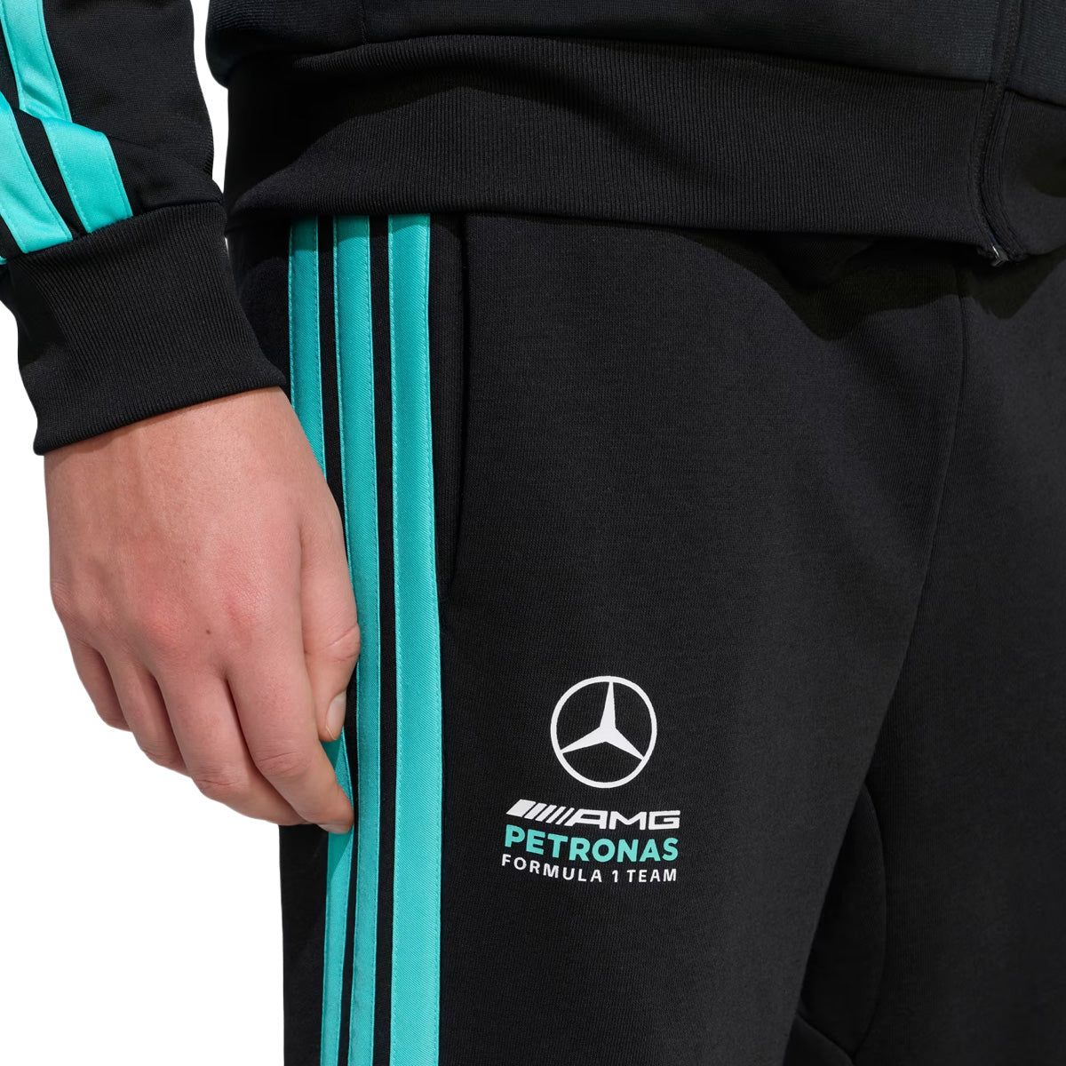 '+ MERCEDES - AMG PETRONAS FORMULA 1 TEAM DNA PANT 'Black / Semi Mint Rush'