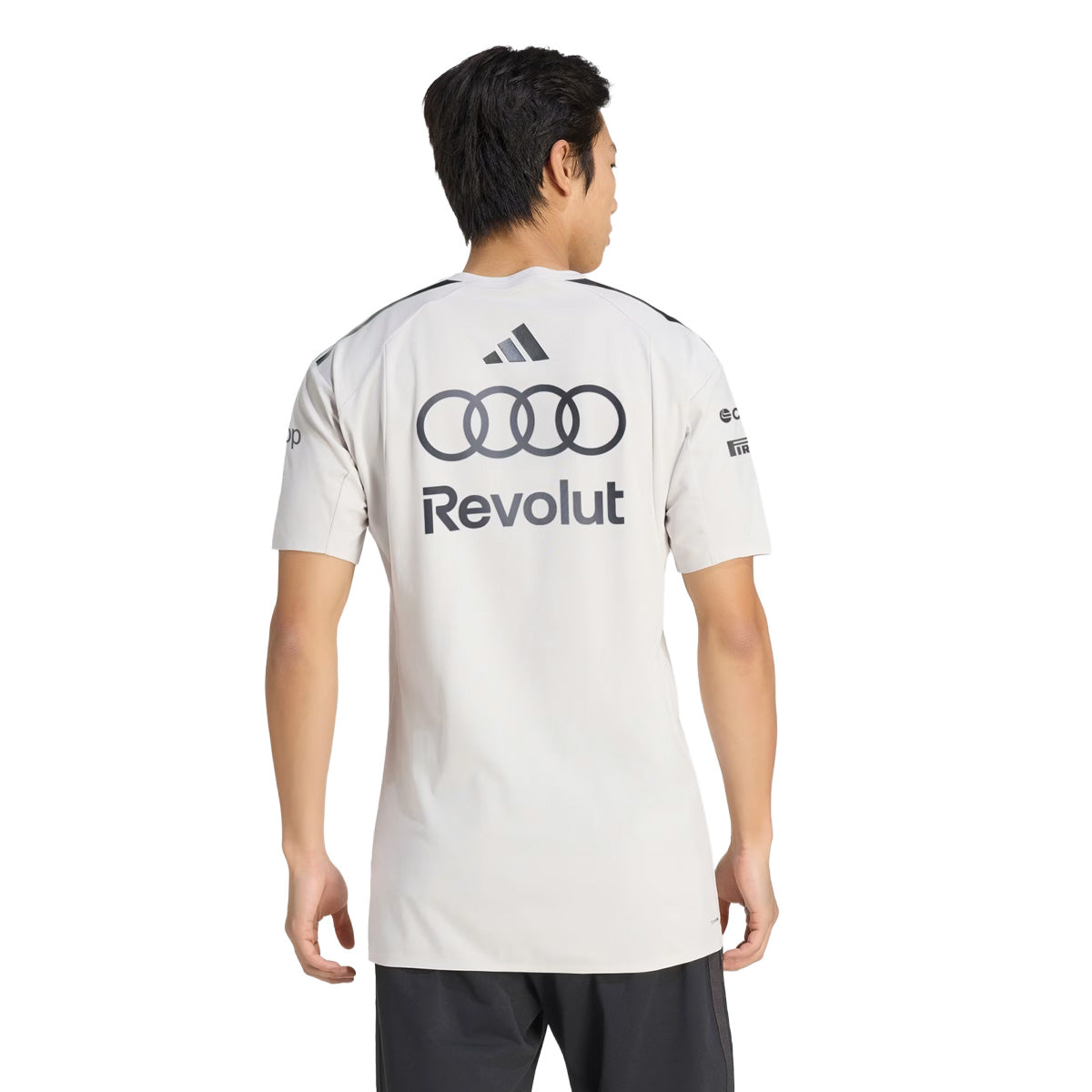 + AUDI REVOLUT F1 TEAM ENGINEERS & MARKETING SHORT SLEEVE POLO 'Chalk Pearl / Iron Metallic'