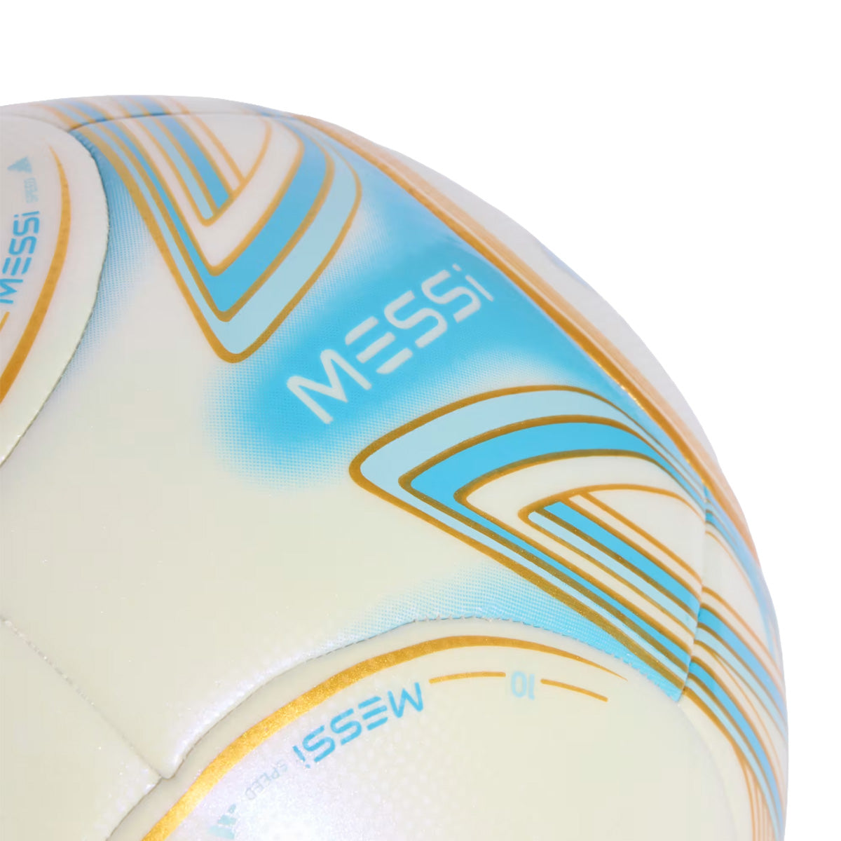 Messi Club Ball 'Ivory/Semi Blue Burst/Icey Blue/Gold Metallic'