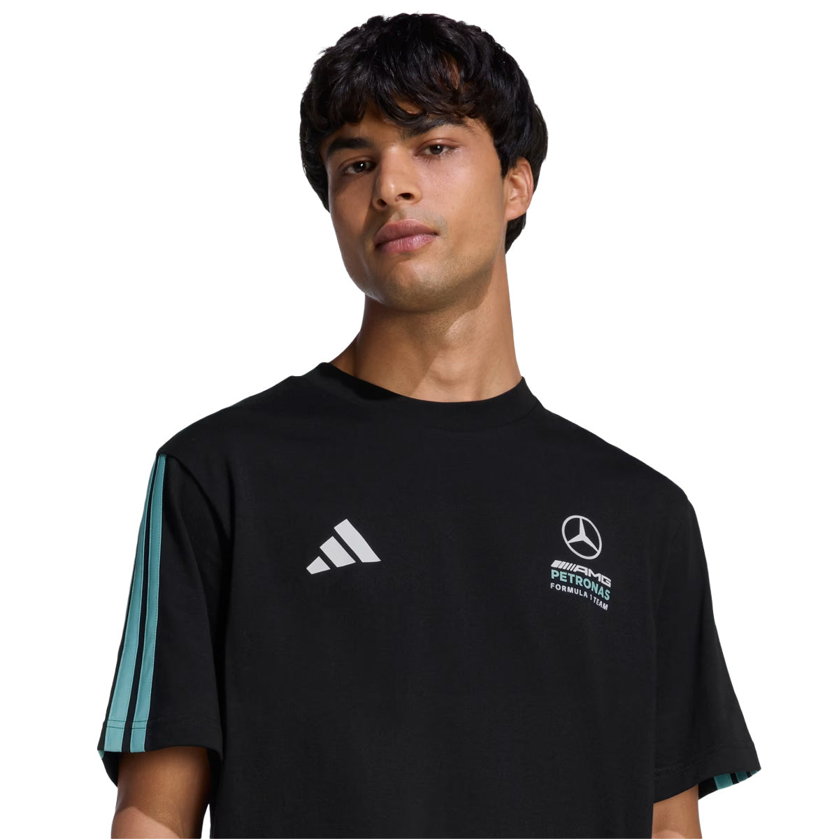 '+ MERCEDES - AMG PETRONAS FORMULA 1 TEAM DNA TEE 'Black / Semi Mint Rush'