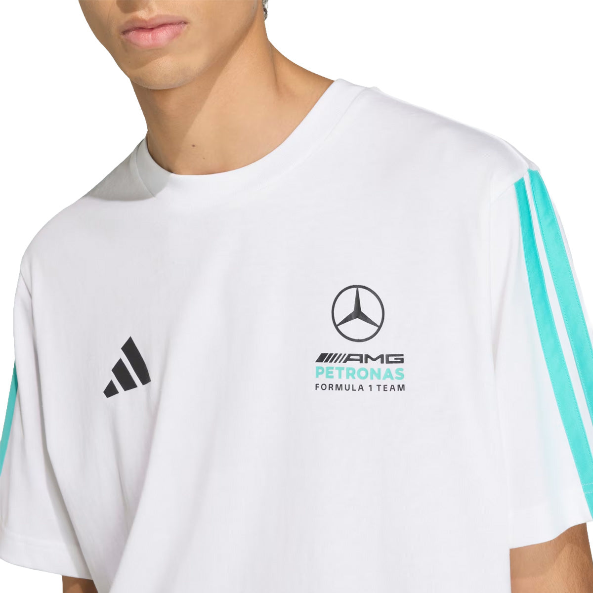 '+ MERCEDES - AMG PETRONAS FORMULA 1 TEAM DNA TEE 'White/Semi Mint Rush'
