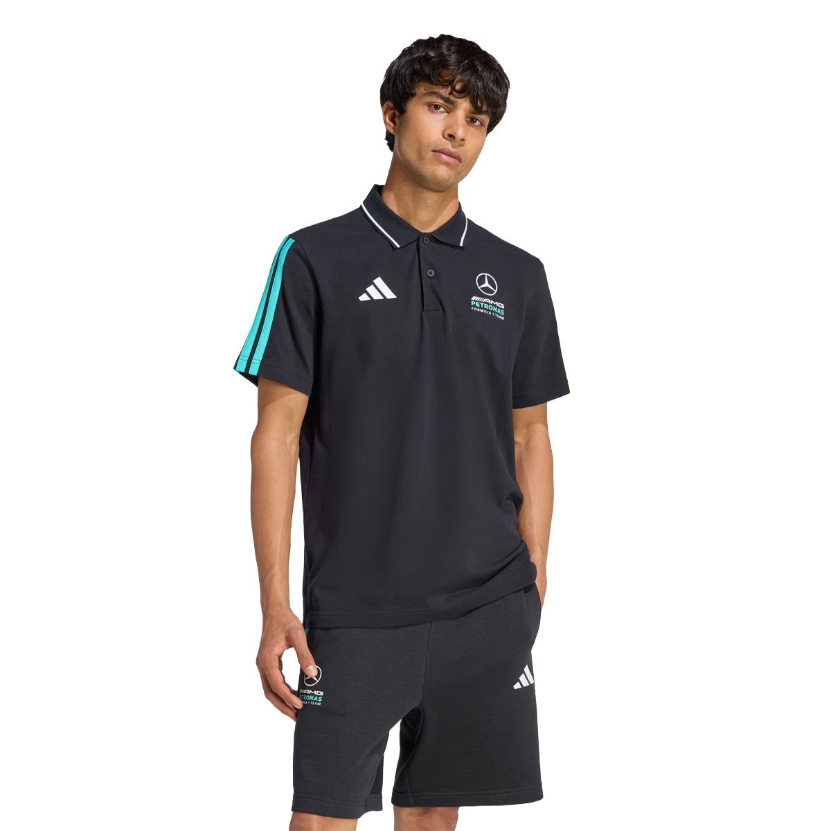 MERCEDES - AMG PETRONAS FORMULA 1 TEAM DNA POLO SHIRT 'BLACK'