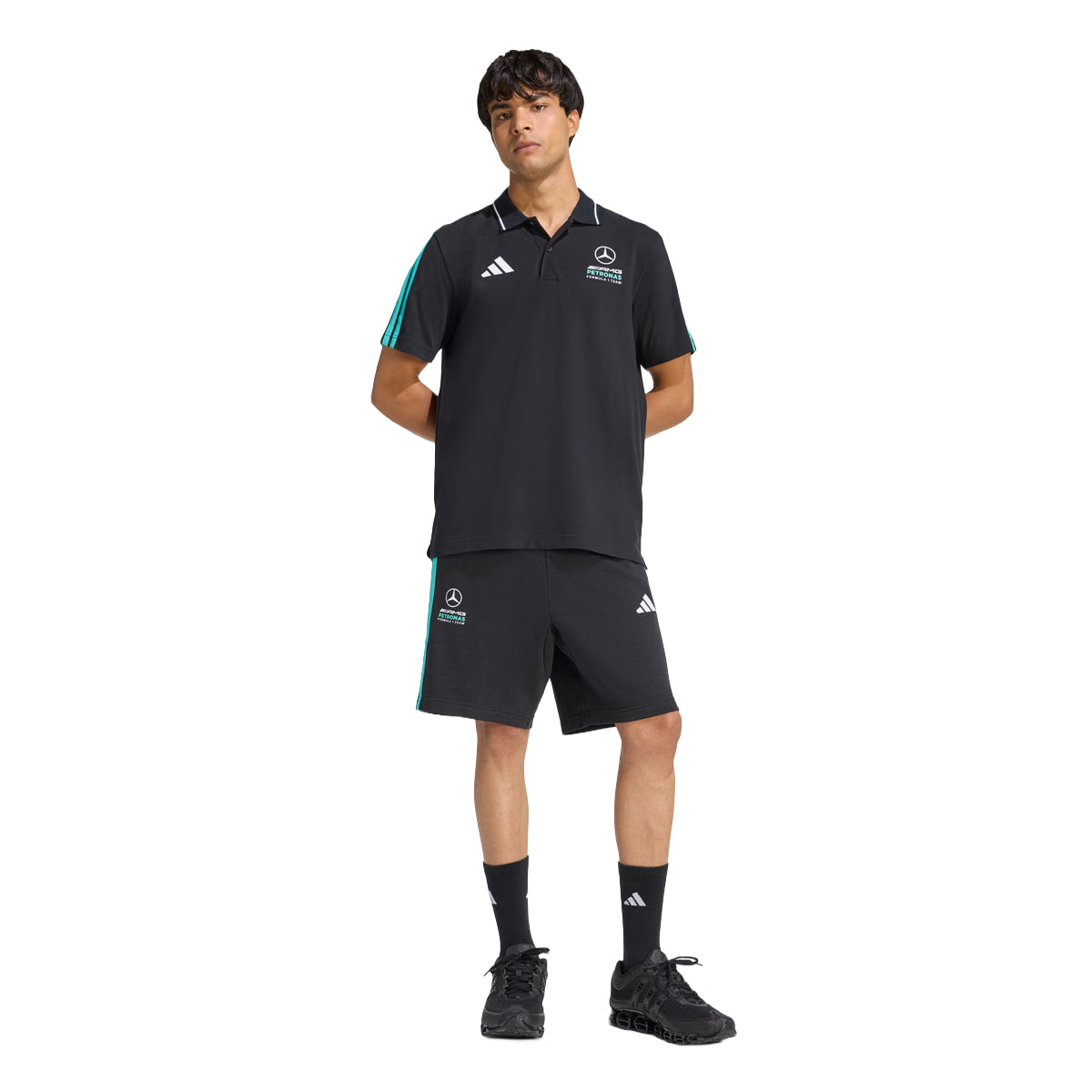 MERCEDES - AMG PETRONAS FORMULA 1 TEAM DNA POLO SHIRT 'BLACK'