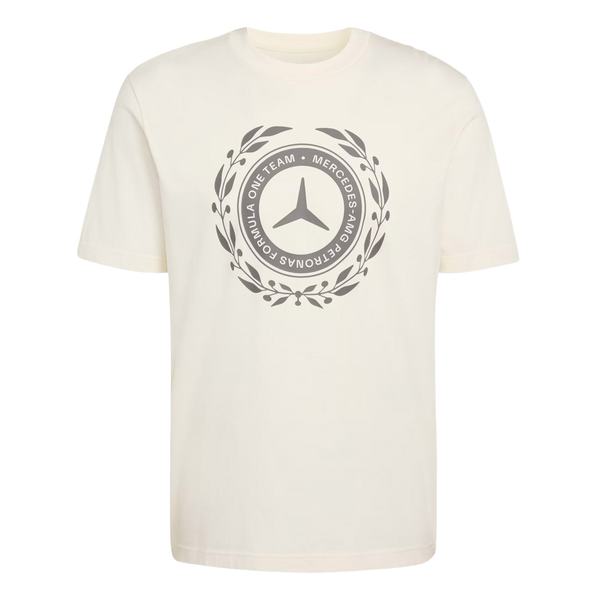 + MERCEDES - AMG PETRONAS FORMULA 1 TEAM SILVER ARROWS TEE 'Off White / Granite'